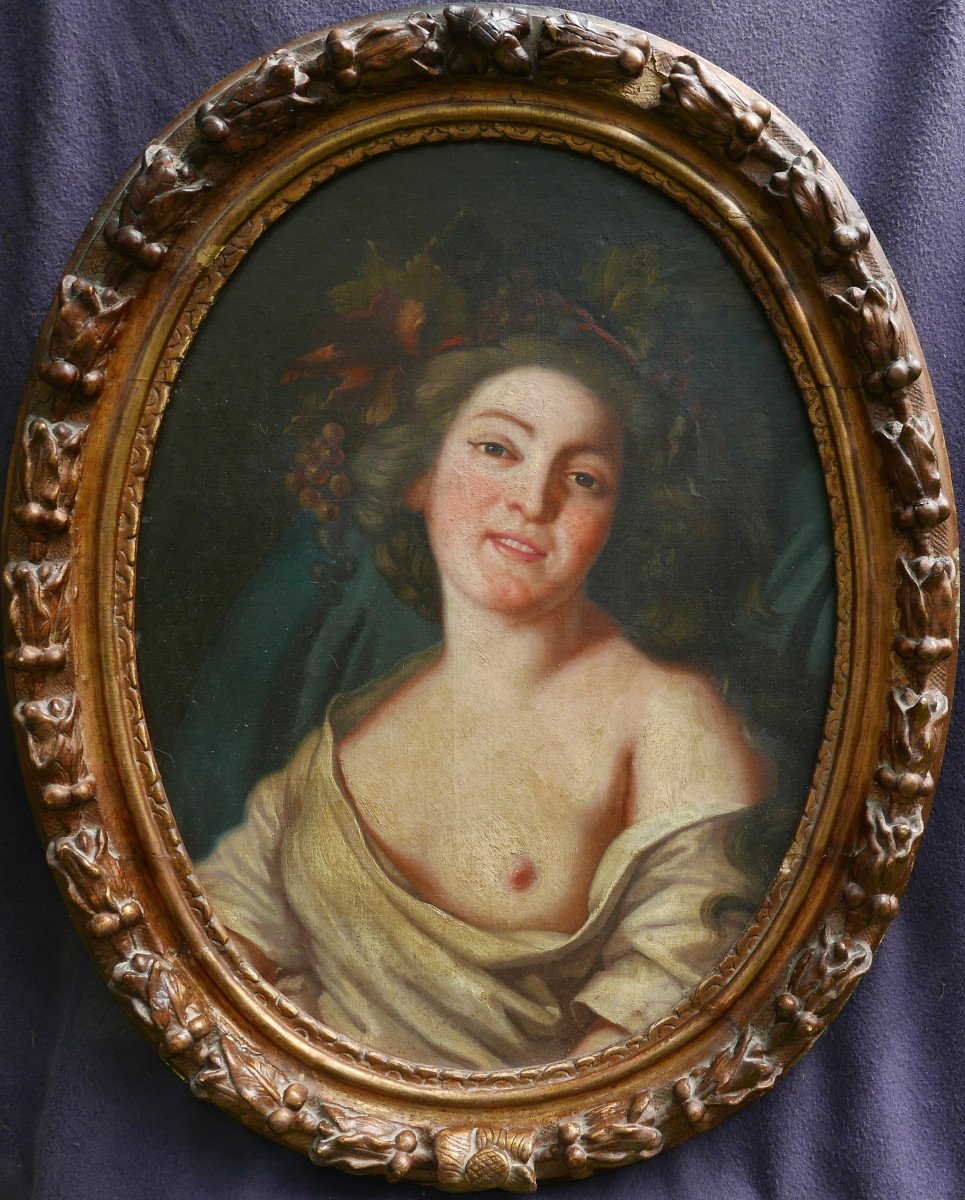 Portrait Of Bacchante Woman From Arpès Vigée Le Brun Oil/canvas From The 18th Century-photo-2