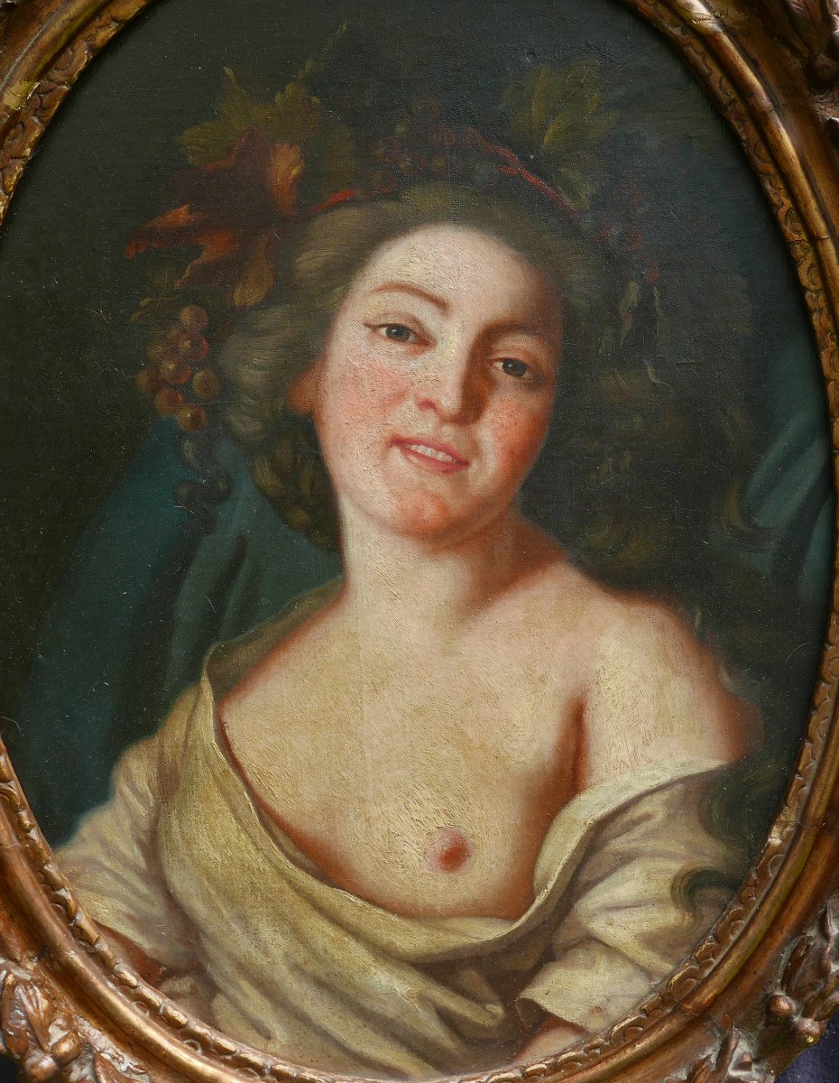 Portrait Of Bacchante Woman From Arpès Vigée Le Brun Oil/canvas From The 18th Century-photo-1
