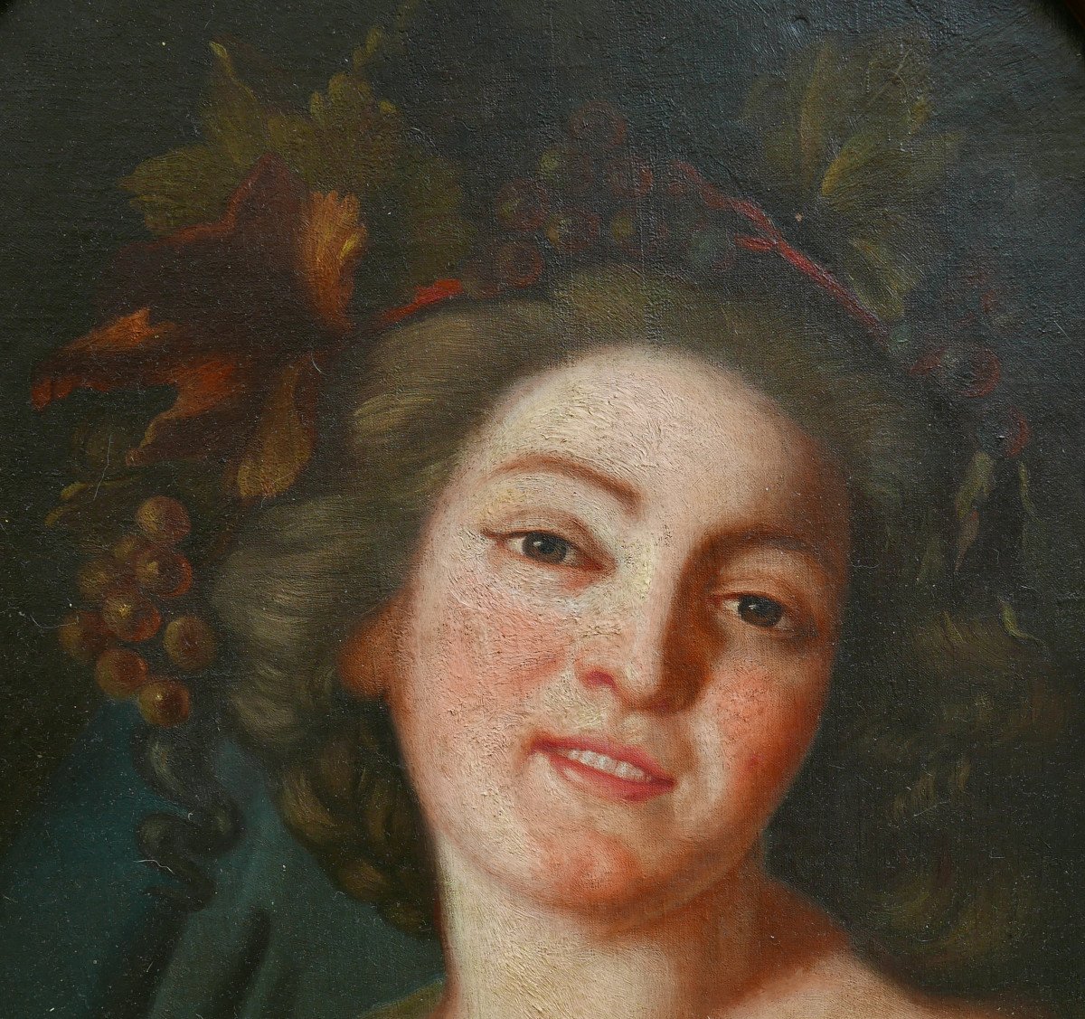 Portrait Of Bacchante Woman From Arpès Vigée Le Brun Oil/canvas From The 18th Century-photo-5