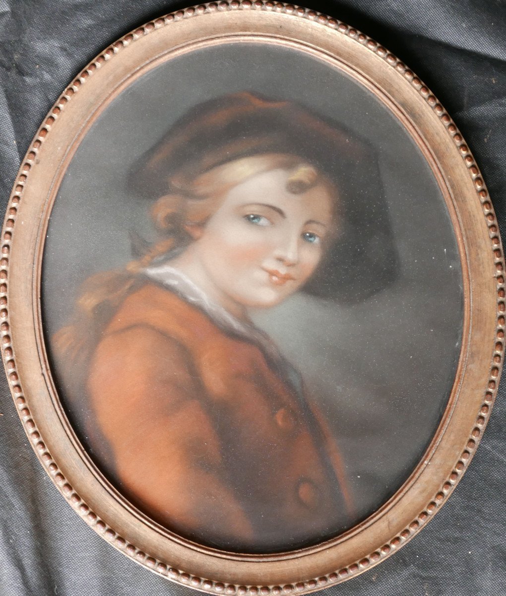 Portrait d'Un Jeune Homme Epoque Louis XVI Pastel  XVIIIe Siècle d'Après Drouais-photo-2