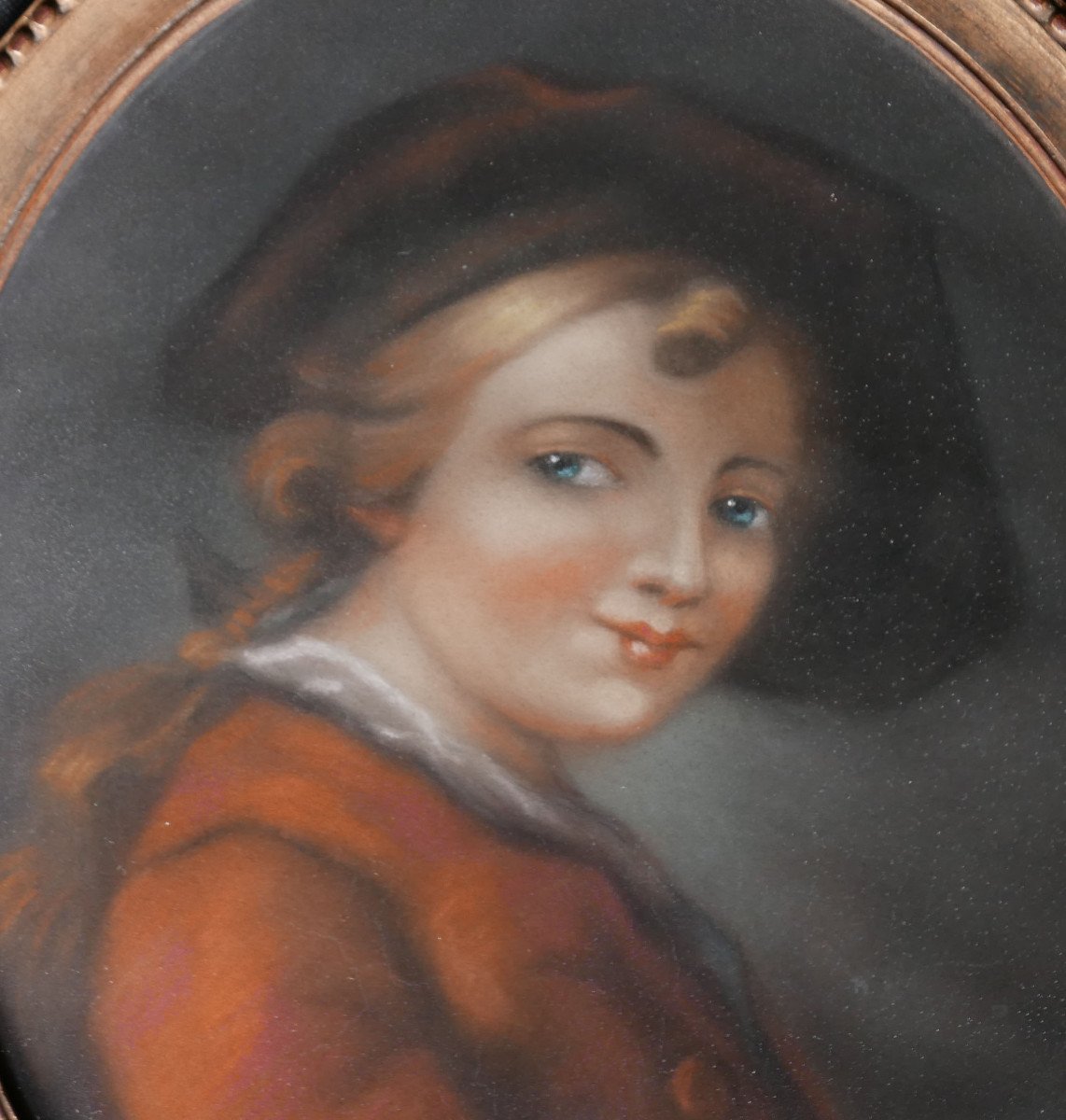 Portrait d'Un Jeune Homme Epoque Louis XVI Pastel  XVIIIe Siècle d'Après Drouais-photo-2