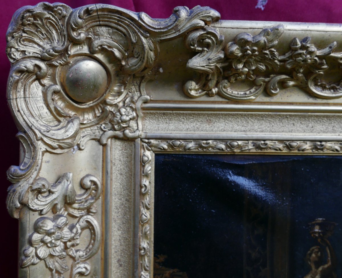 Portrait d'Une Jeune Femme Epoque Louis Philippe Huile/toile Du XIXème Siècle-photo-7