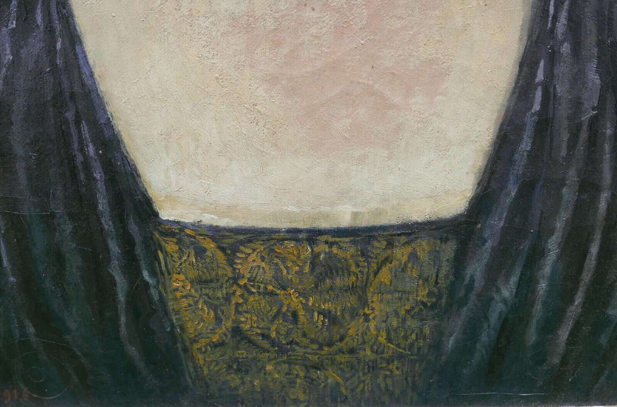 J. Lascases Portrait Of A Woman French School Early 20th Century Oil/canvas-photo-6