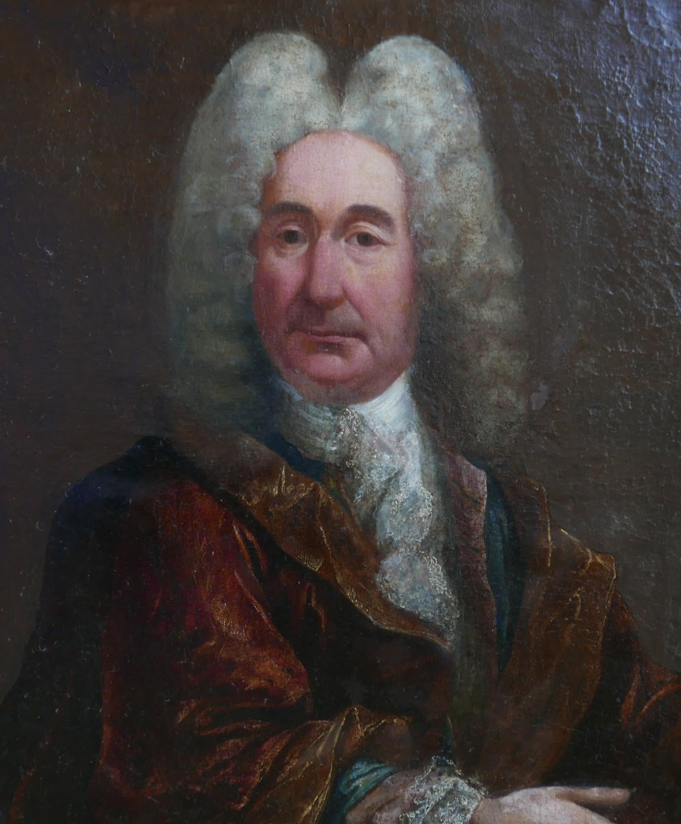 Portrait Of A Man Monsieur De Pomponne Oil/canvas 18th Century-photo-3