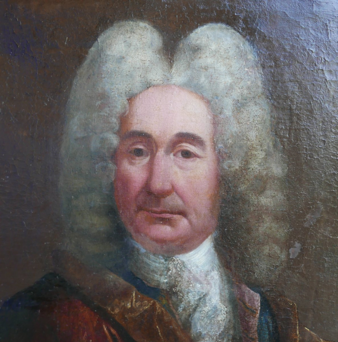 Portrait Of A Man Monsieur De Pomponne Oil/canvas 18th Century-photo-4