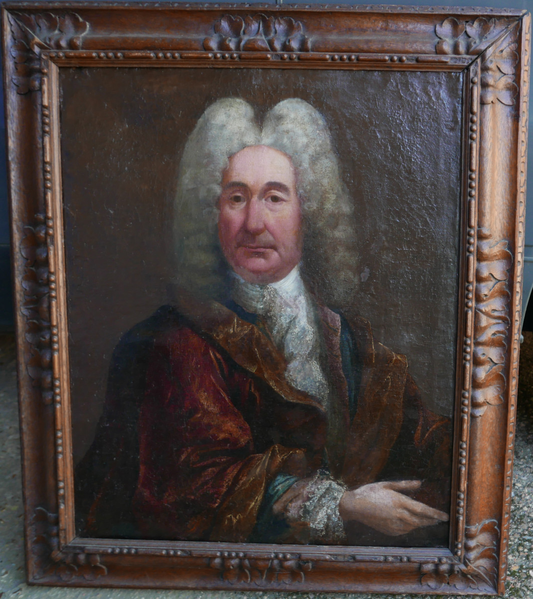 Portrait Of A Man Monsieur De Pomponne Oil/canvas 18th Century