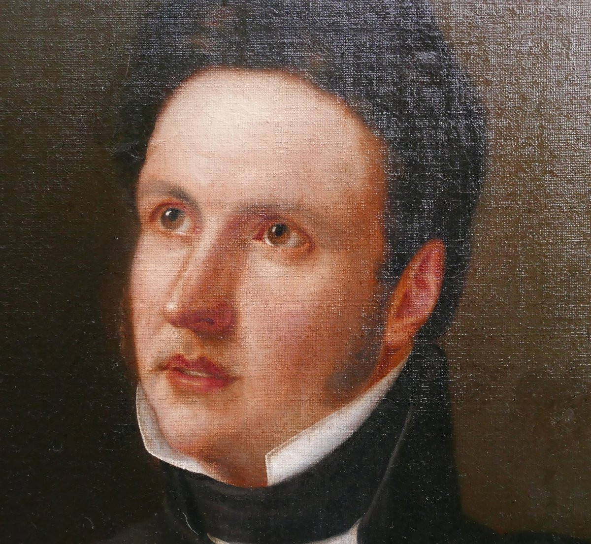 Large Portrait Of A Lawyer, French School, 19th Century, Oil/canvas-photo-4