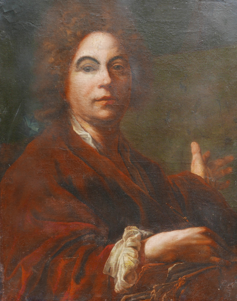 Portrait Of A Man After Nicolas Largillière Oil/canvas Late 18th Century