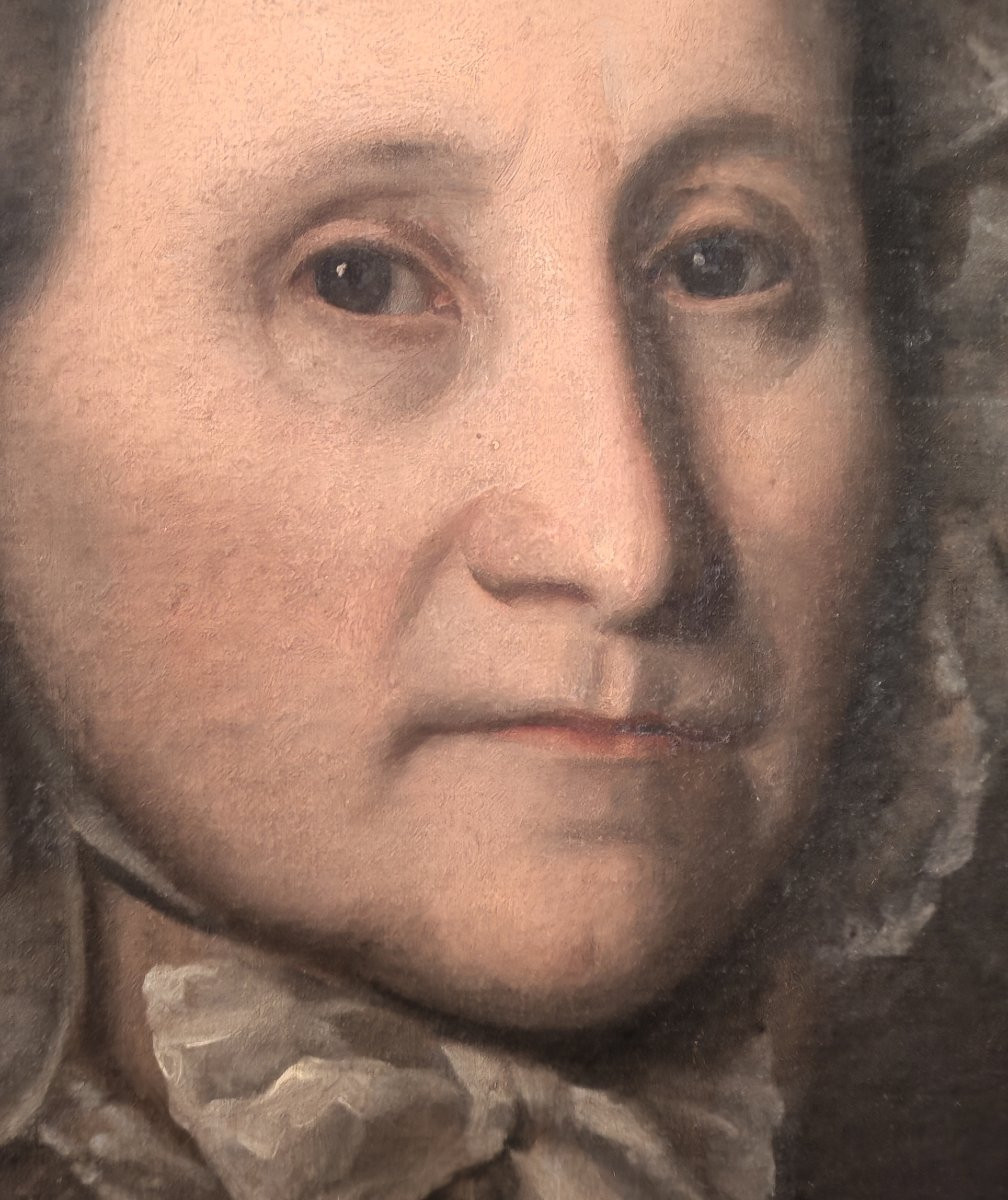 Tableau Portrait de Femme Epoque Louis Philippe Huile/Toile du XIXème siècle-photo-4