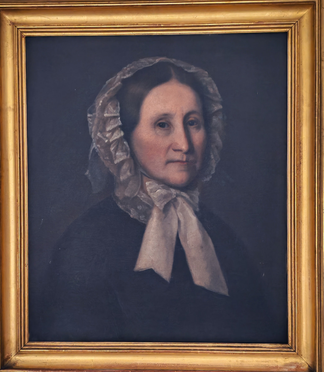 Tableau Portrait de Femme Epoque Louis Philippe Huile/Toile du XIXème siècle