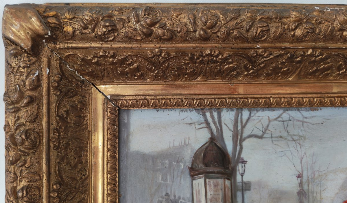 Léonie Lebas Parisian Genre Scene Oil/panel Late 19th Century Signed-photo-6