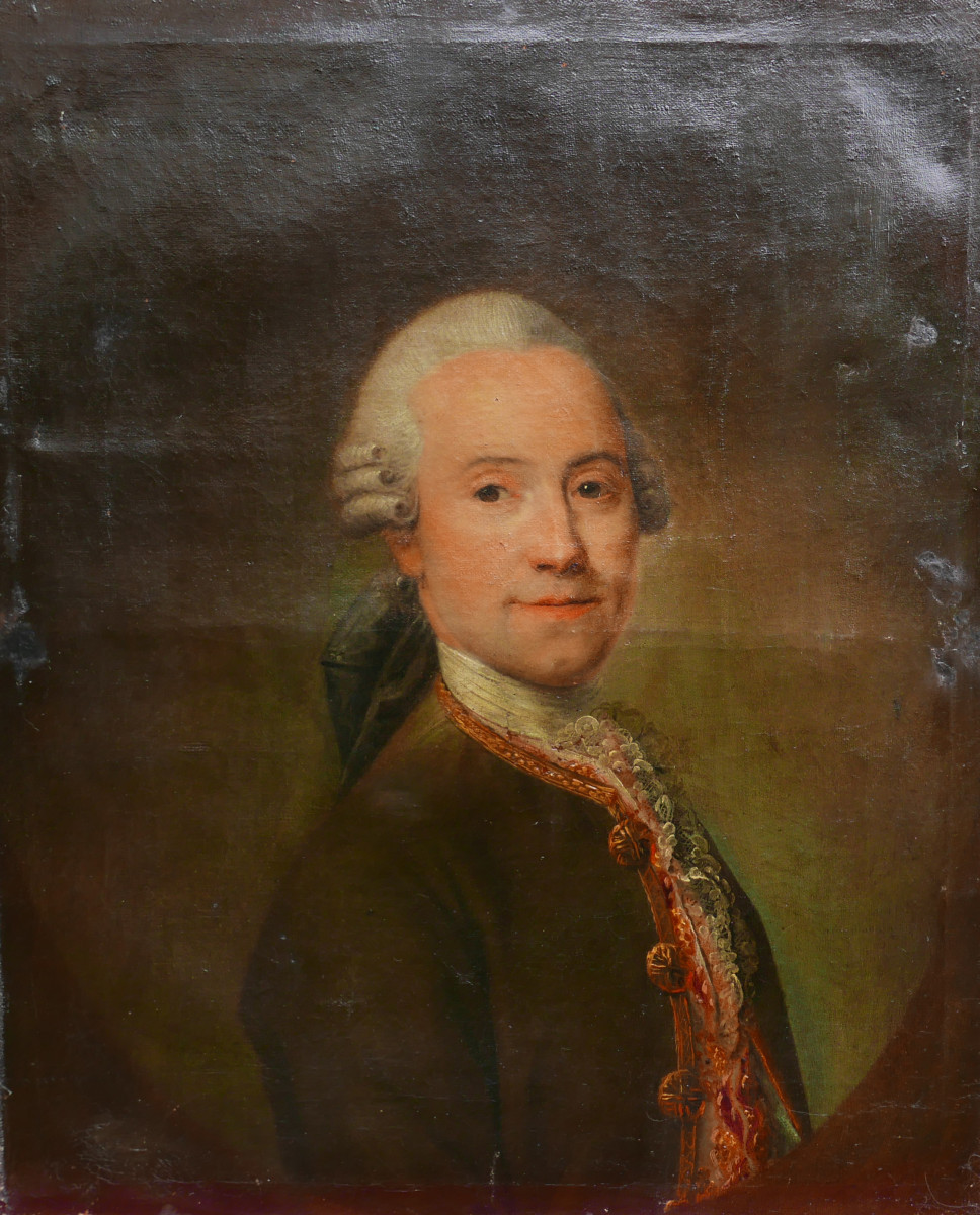 Portrait d'un Homme Epoque Louis XVI Huile/Toile du XVIIIème siècle