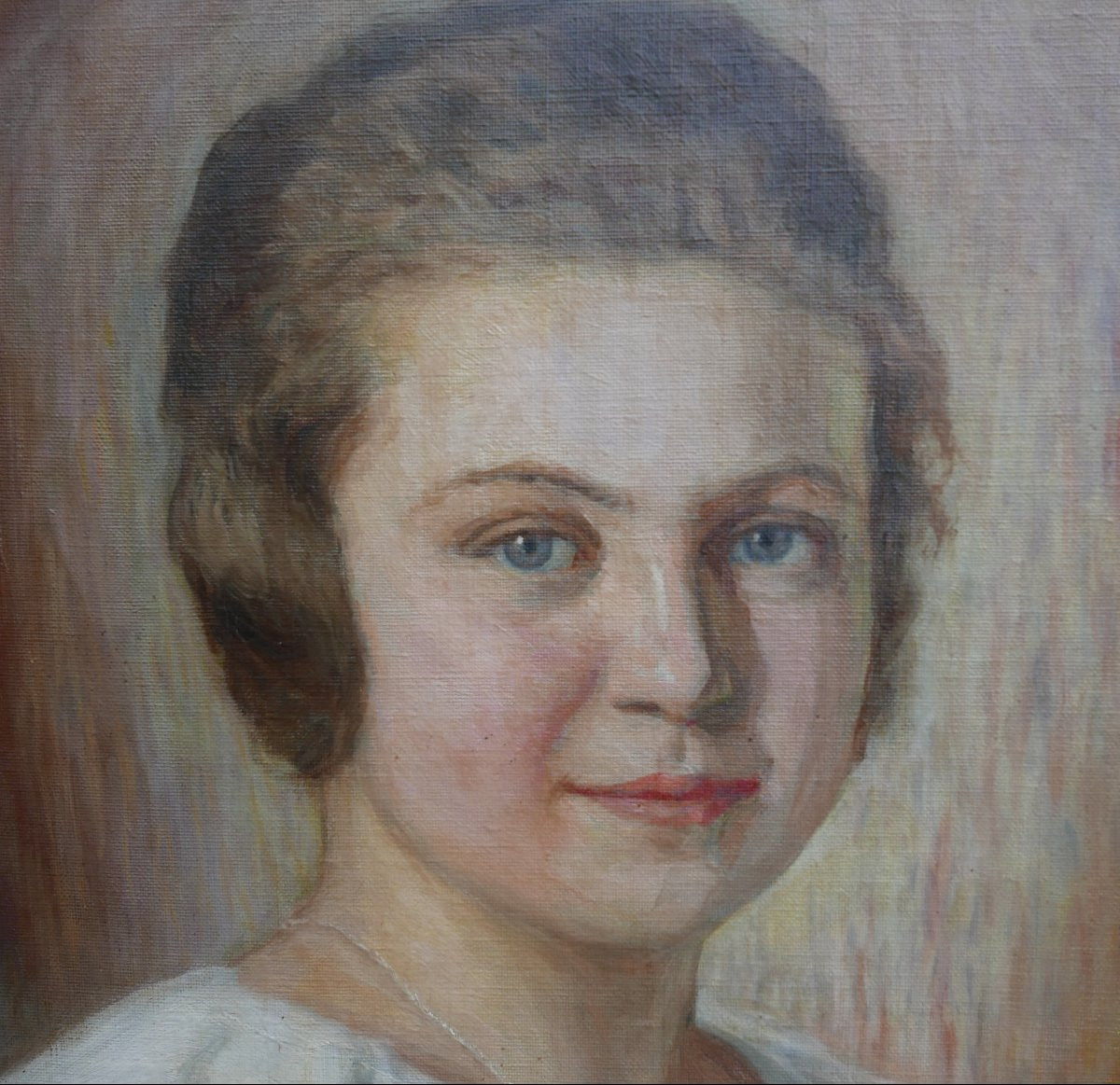 Jules De Kaan-albest Portrait Of A Woman Oil/canvas Board Early 20th Century-photo-1
