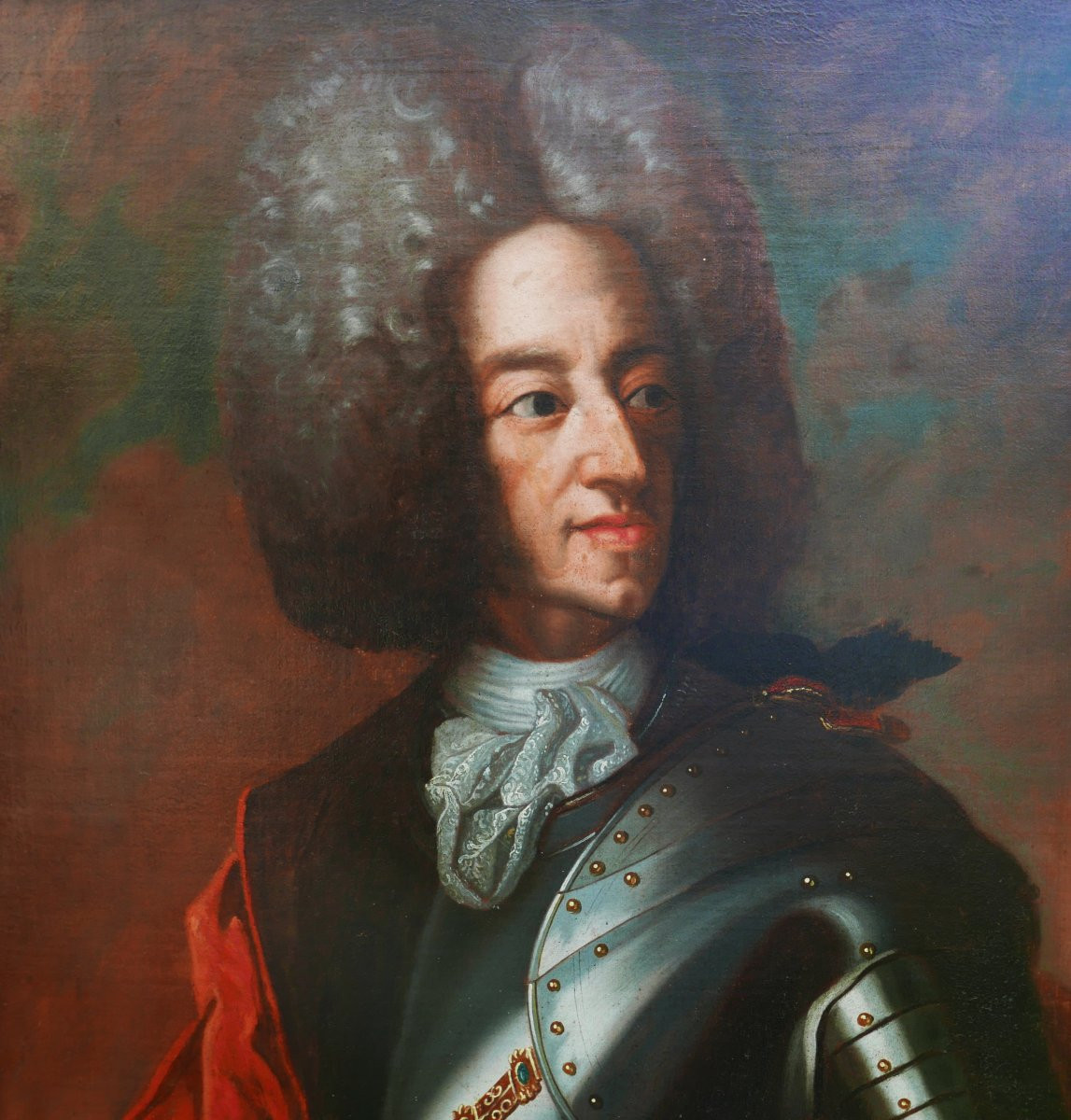 Portrait Of A Man Maximilian II Emmanuel Of Bavaria Oil/canvas 17th Century-photo-3