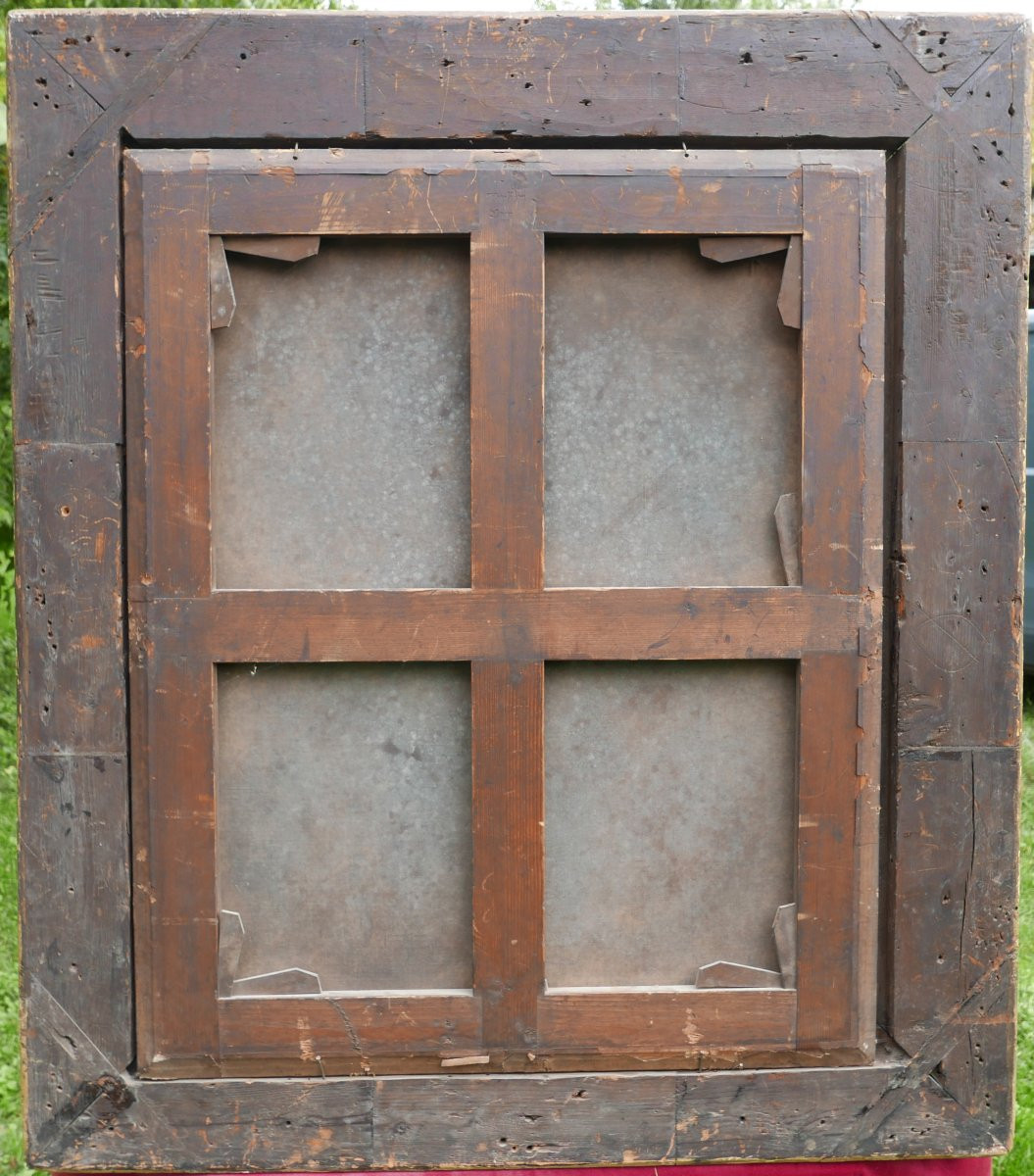 Grand Portrait de Jeune Femme au Chat Huile/Toile fin XVIIIème siècle-photo-8