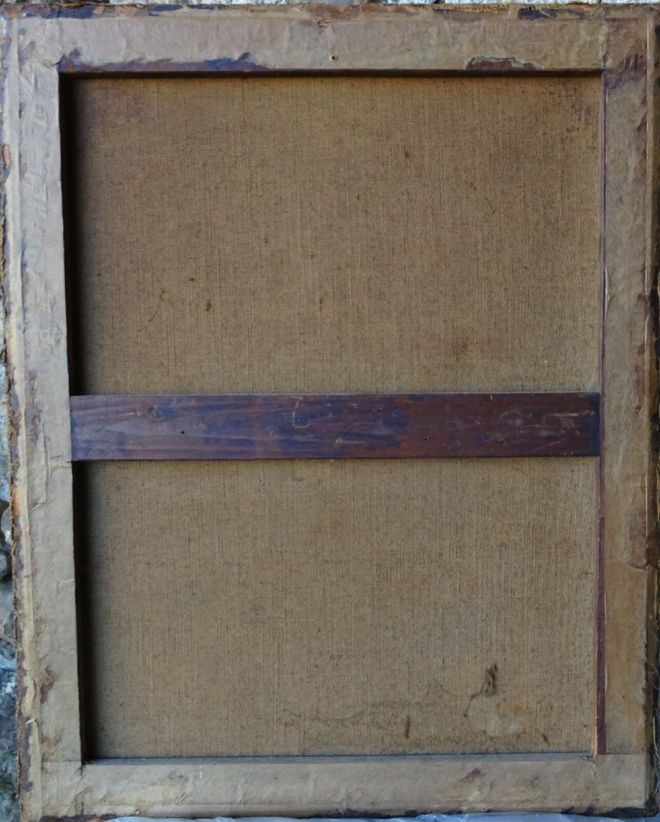 Portrait Of A Woman, English School, 18th Century, Oil On Canvas-photo-6