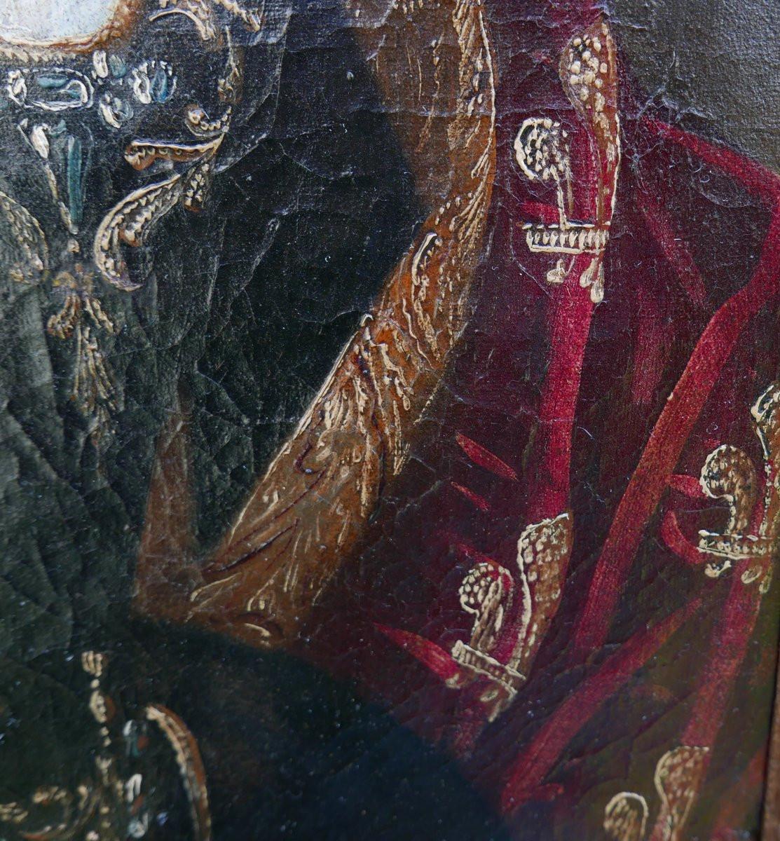 Portrait Of A Woman Louise-françoise De Bourbon Oil/canvas Late 17th Century-photo-6