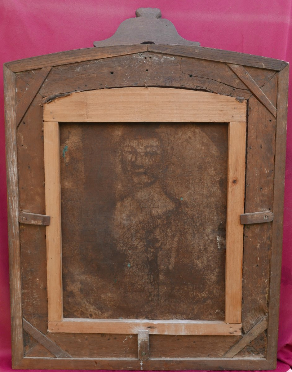 Portrait Of A Woman Louise-françoise De Bourbon Oil/canvas Late 17th Century-photo-7