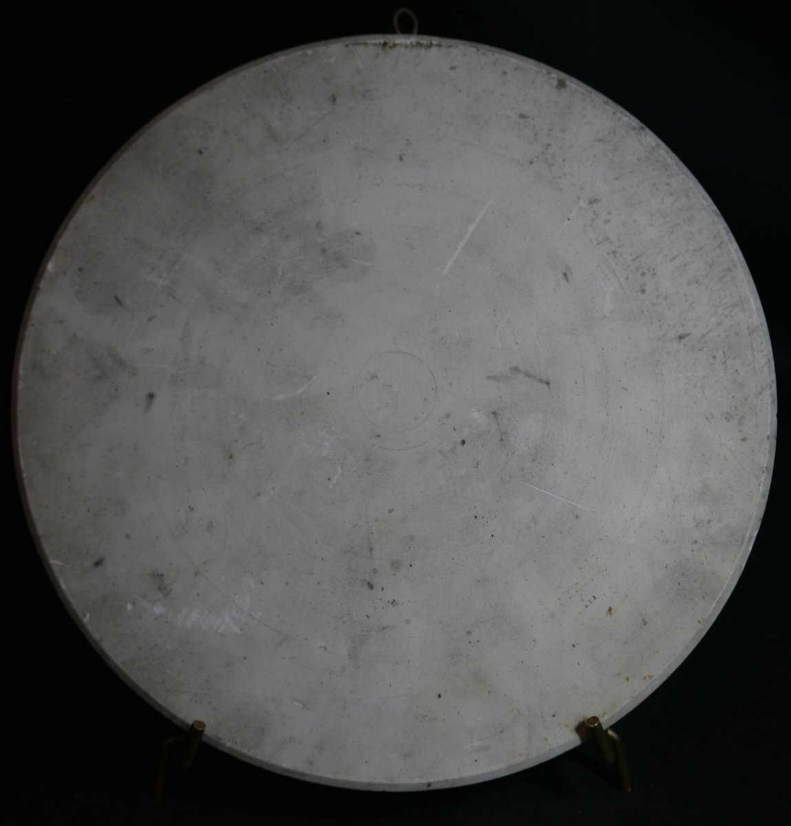 Large Marianne Medallion, Late 18th - Early 19th Century, Hard Plaster-photo-3