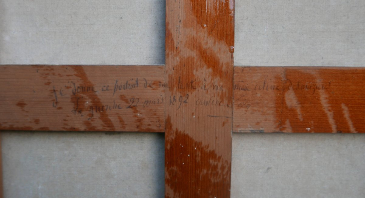 Portrait Of A Young Woman, Oil On Canvas, Late 18th/early 19th Century-photo-5