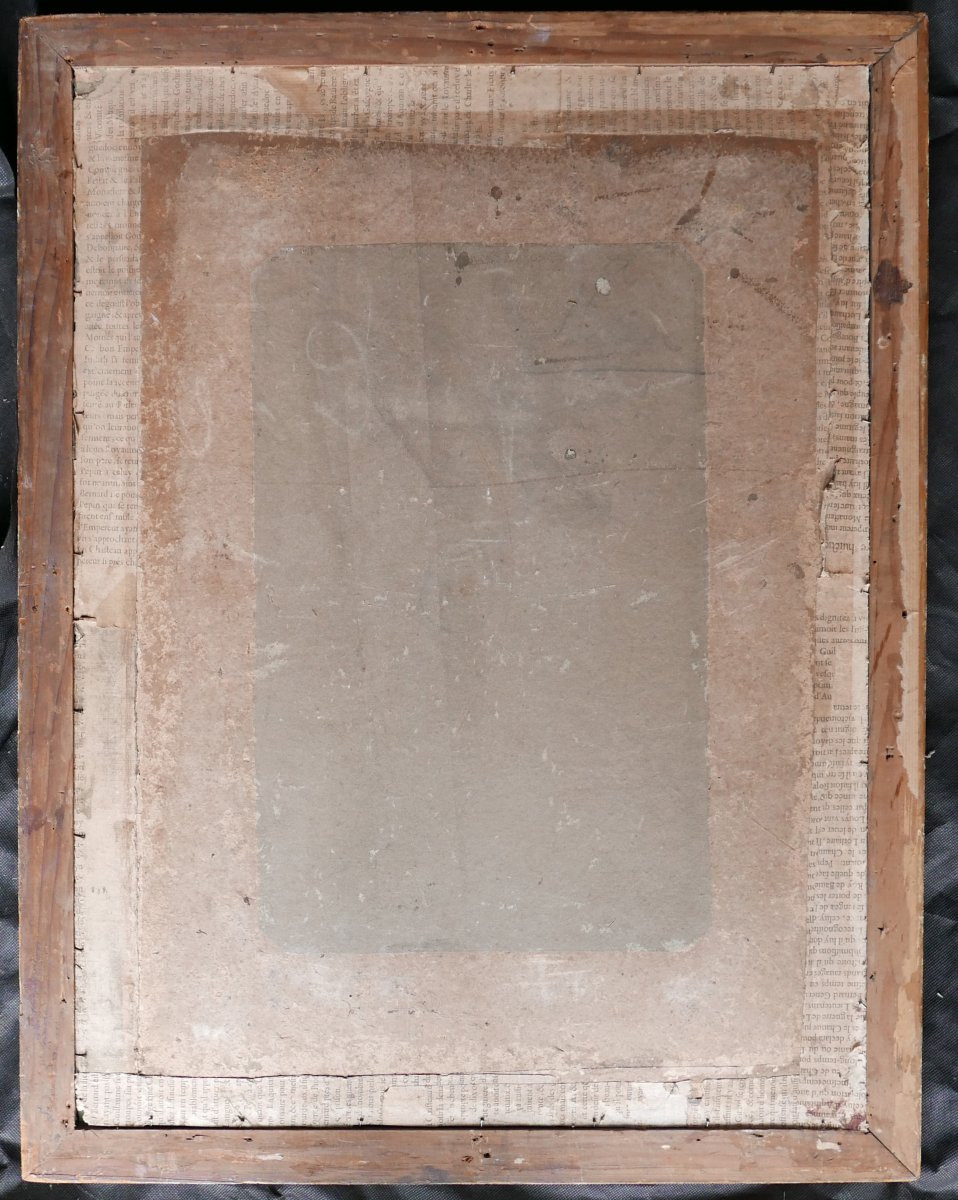 Portrait de Jeune Femme au Chapeau Pastel fin XVIIIème siècle-photo-4