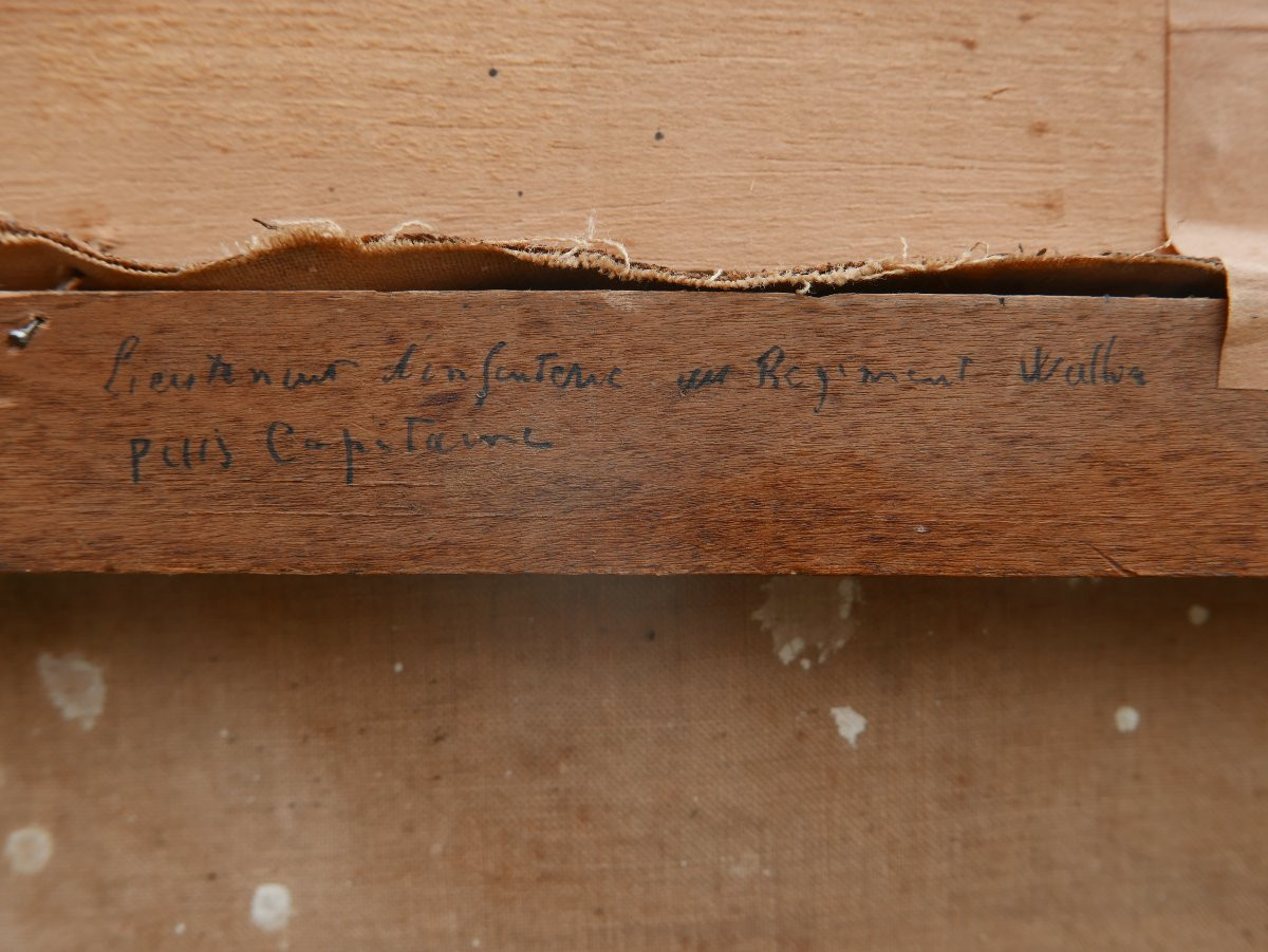 Portrait Of A Man, Captain Of Nonancourt, In Armor, Oil On Canvas, 17th Century-photo-6