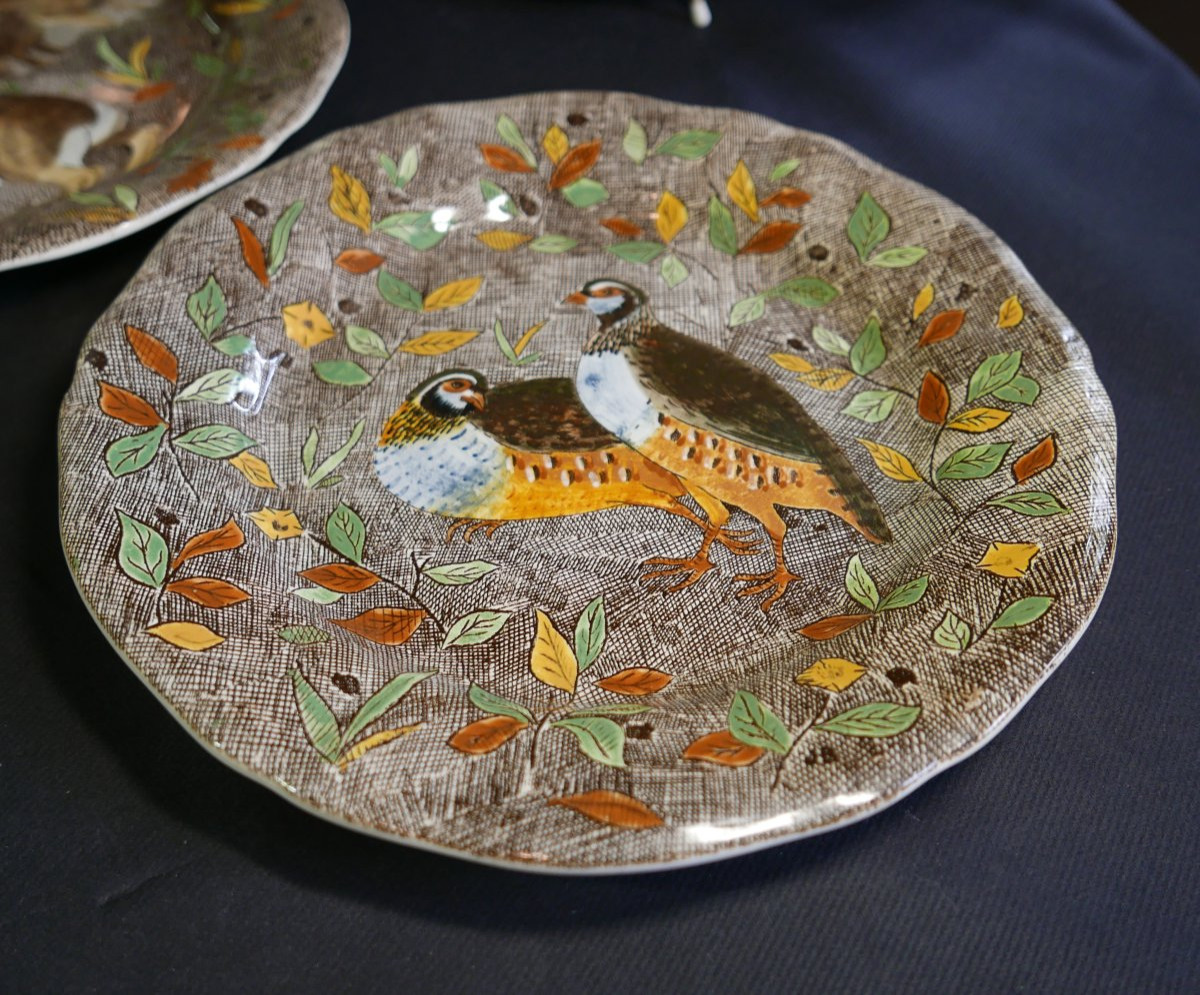 Jean Bertholle Six Assiettes Service Rambouillet années 1970-photo-2