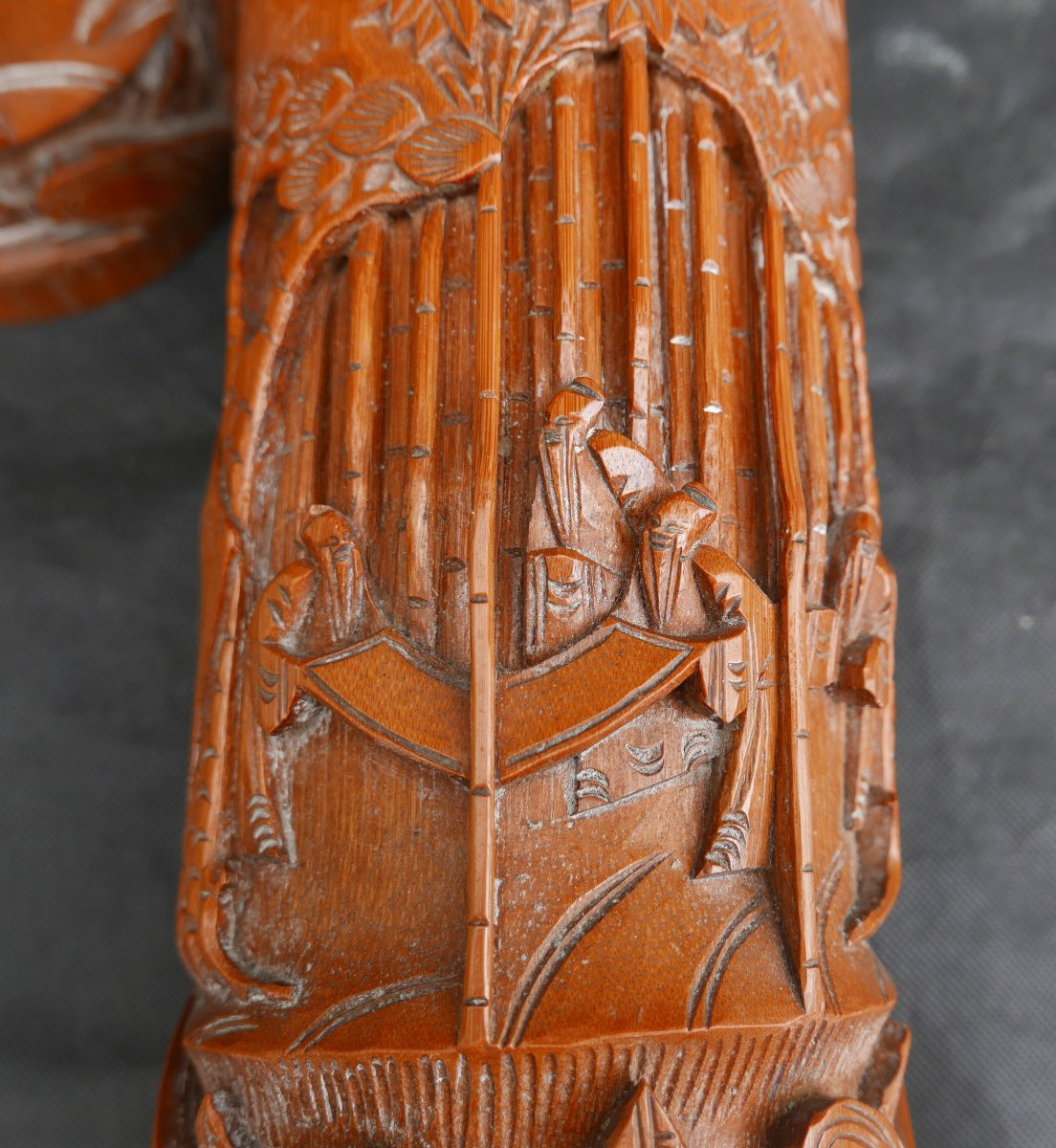 Brush Pots, Guangxu Period, China, 19th Century, Bamboo-photo-3