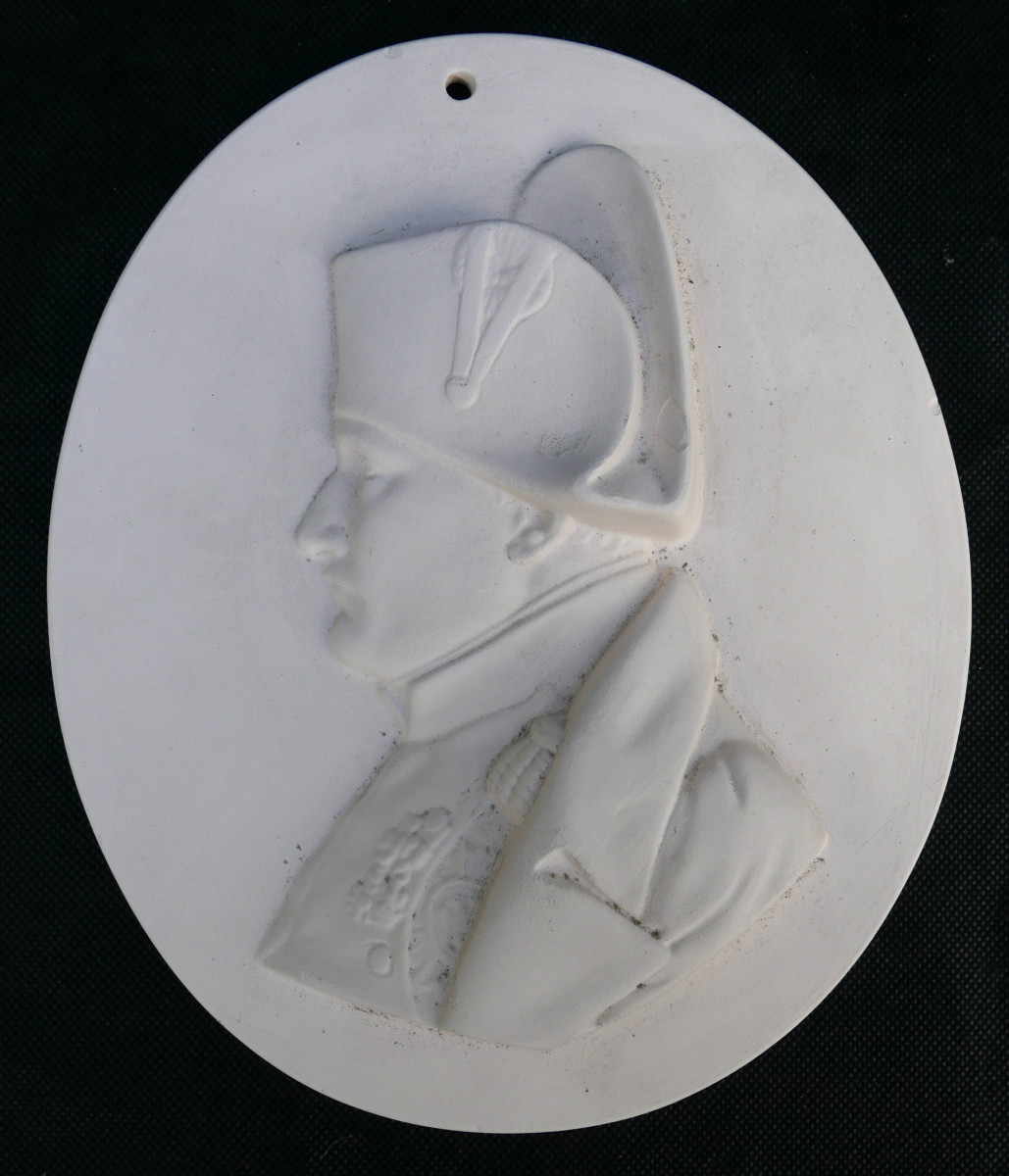 Napoleon I Biscuit Porcelain From Saint Genou, Indre, 20th Century