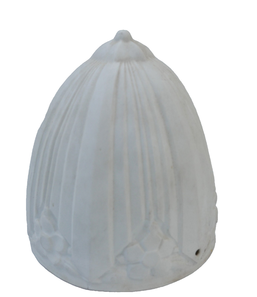 Coupole Photophore Biscuit de Porcelaine Art Deco début XXème siècle