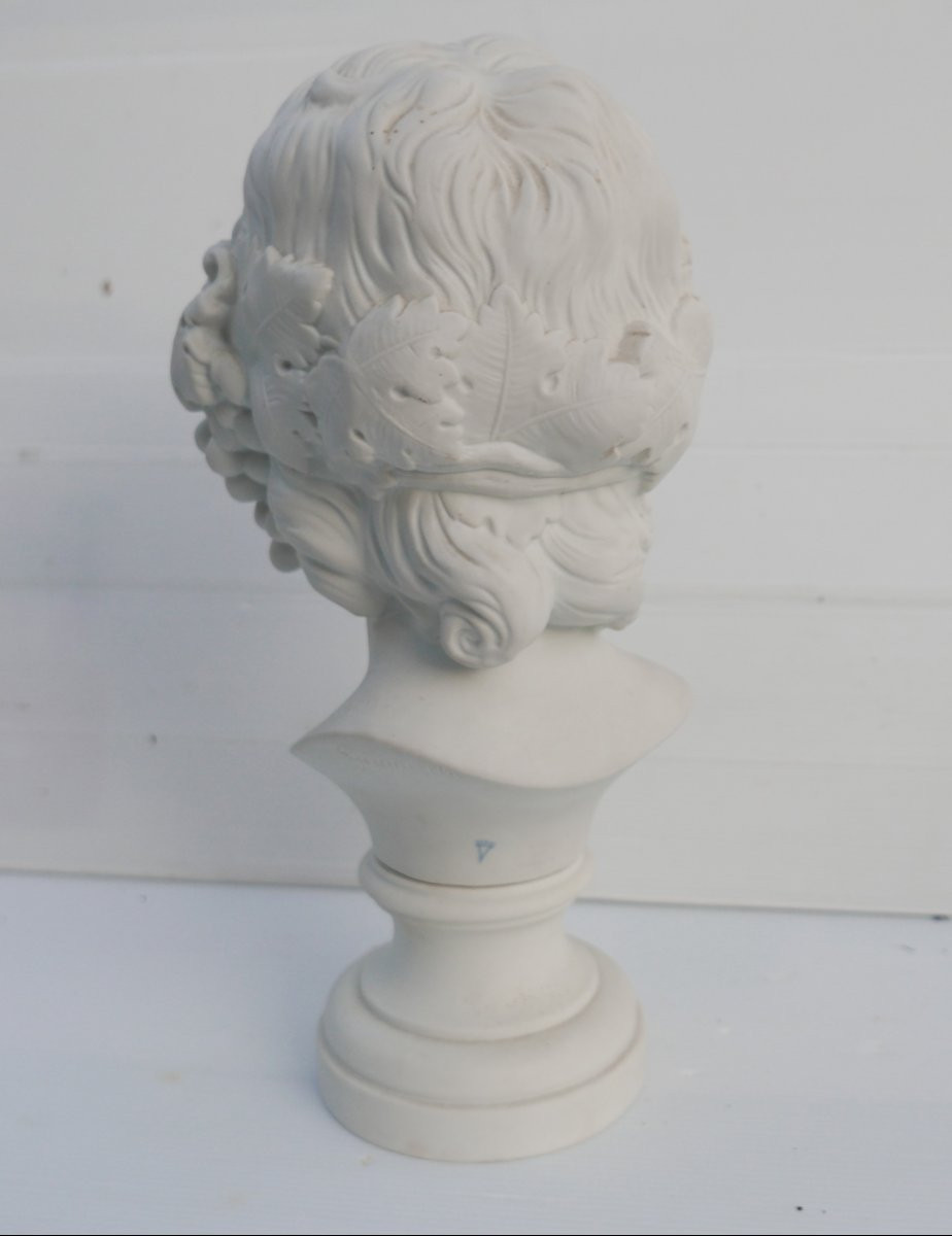 Giromella Biscuit Porcelaine Bacchus Enfant XXème siècle-photo-3