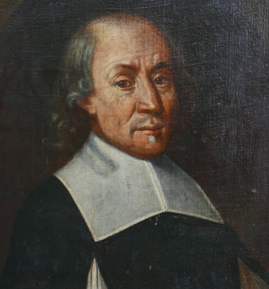 Portrait Of A Man, Presumed To Be By Joost Van Den Vondel, 17th Century, Oil On Canvas-photo-3