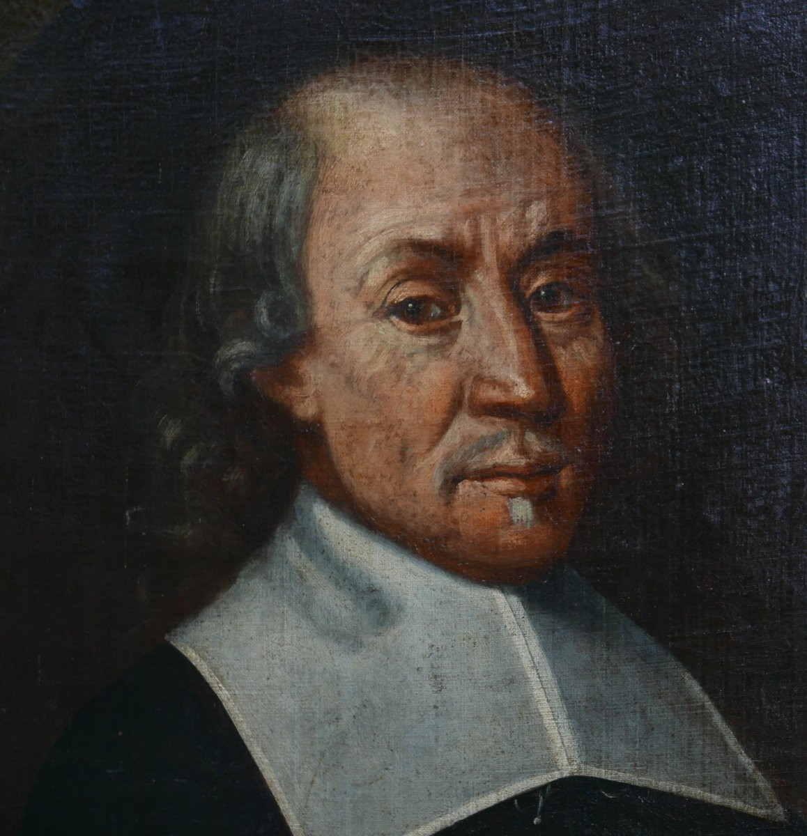 Portrait Of A Man, Presumed To Be By Joost Van Den Vondel, 17th Century, Oil On Canvas-photo-4
