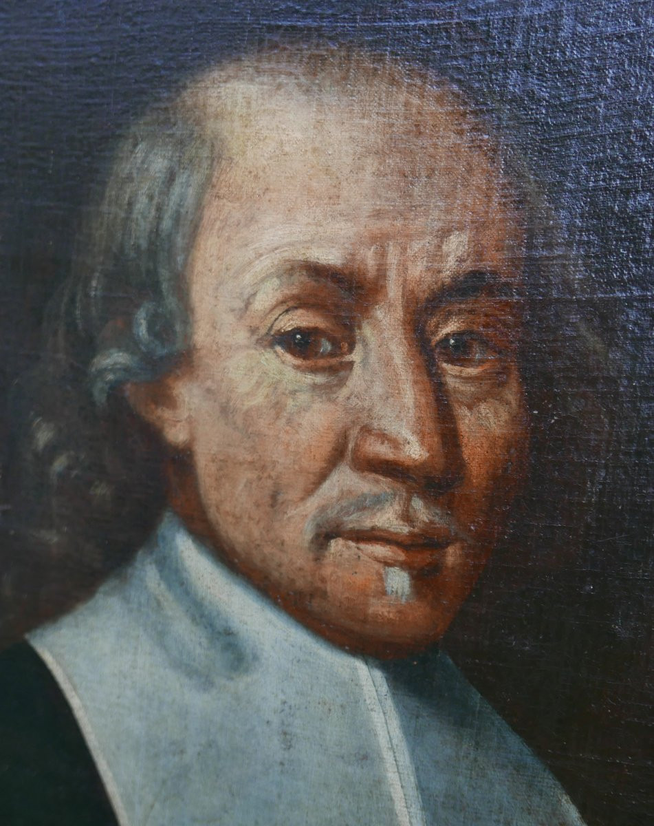 Portrait Of A Man, Presumed To Be By Joost Van Den Vondel, 17th Century, Oil On Canvas-photo-4