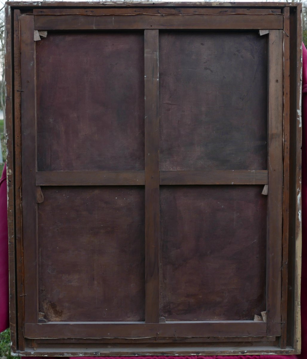 Portrait Of An Ambassador And His Son, 19th Century Oil On Canvas-photo-7