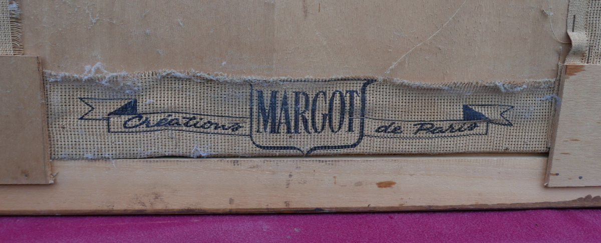 Canvas Painting, Portrait Of A Woman Reading, After Fragonard, 20th Century-photo-1