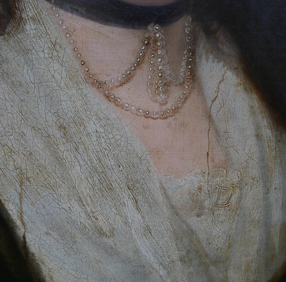 Portrait de Femme Maria Riechard Huile/Toile XVIIIème siècle-photo-3