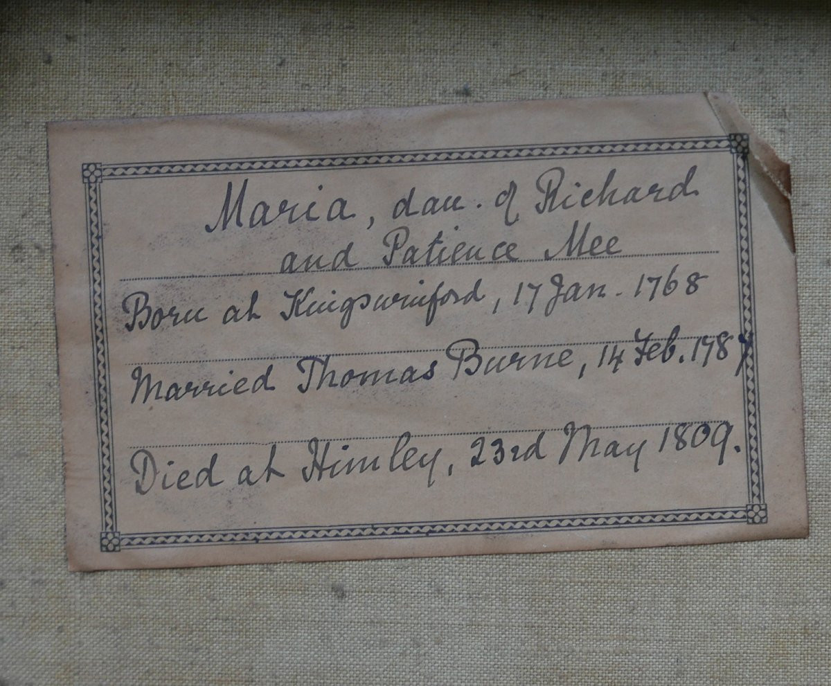 Portrait de Femme Maria Riechard Huile/Toile XVIIIème siècle-photo-6