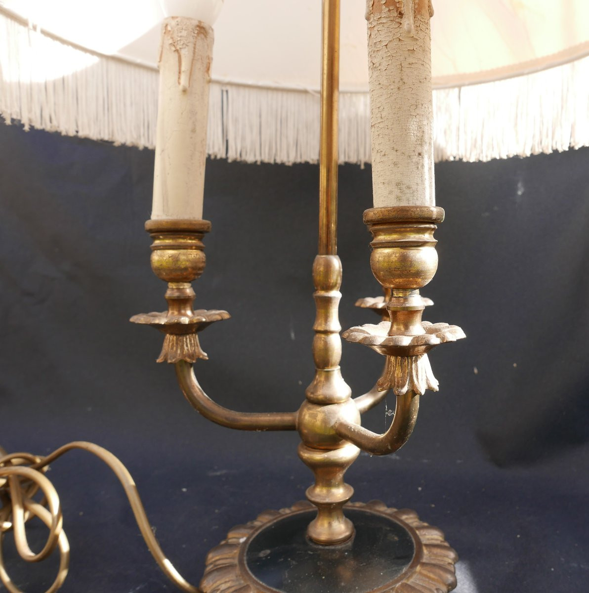 20th Century Bronze Bouillote Lamp, 1960s-photo-2