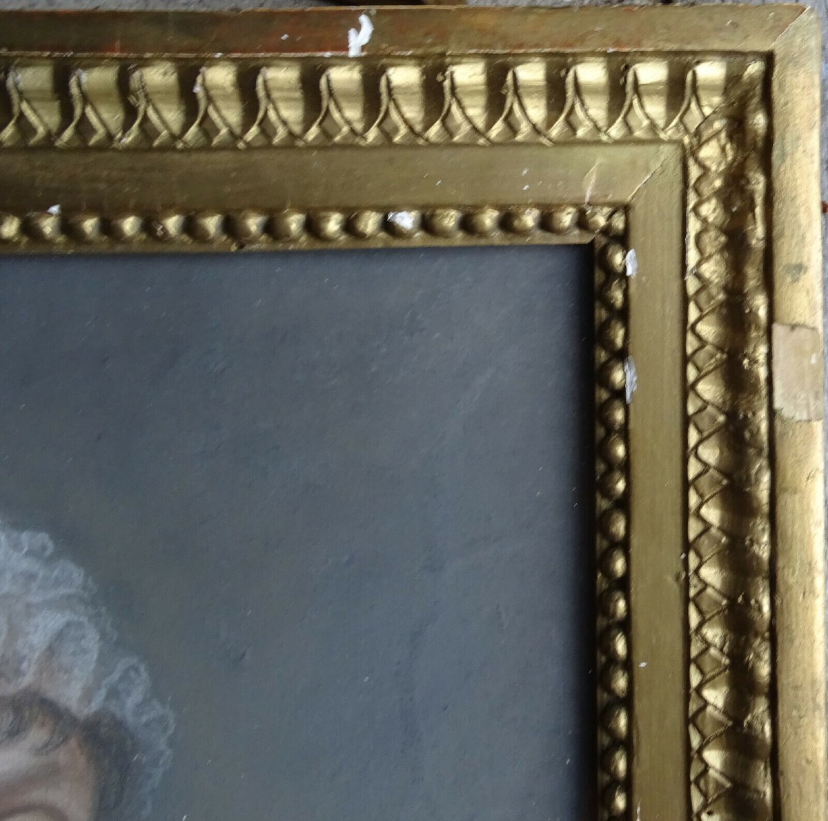Painting, Portrait Of A Woman, Directoire Period, Pastel, 18th Century-photo-4