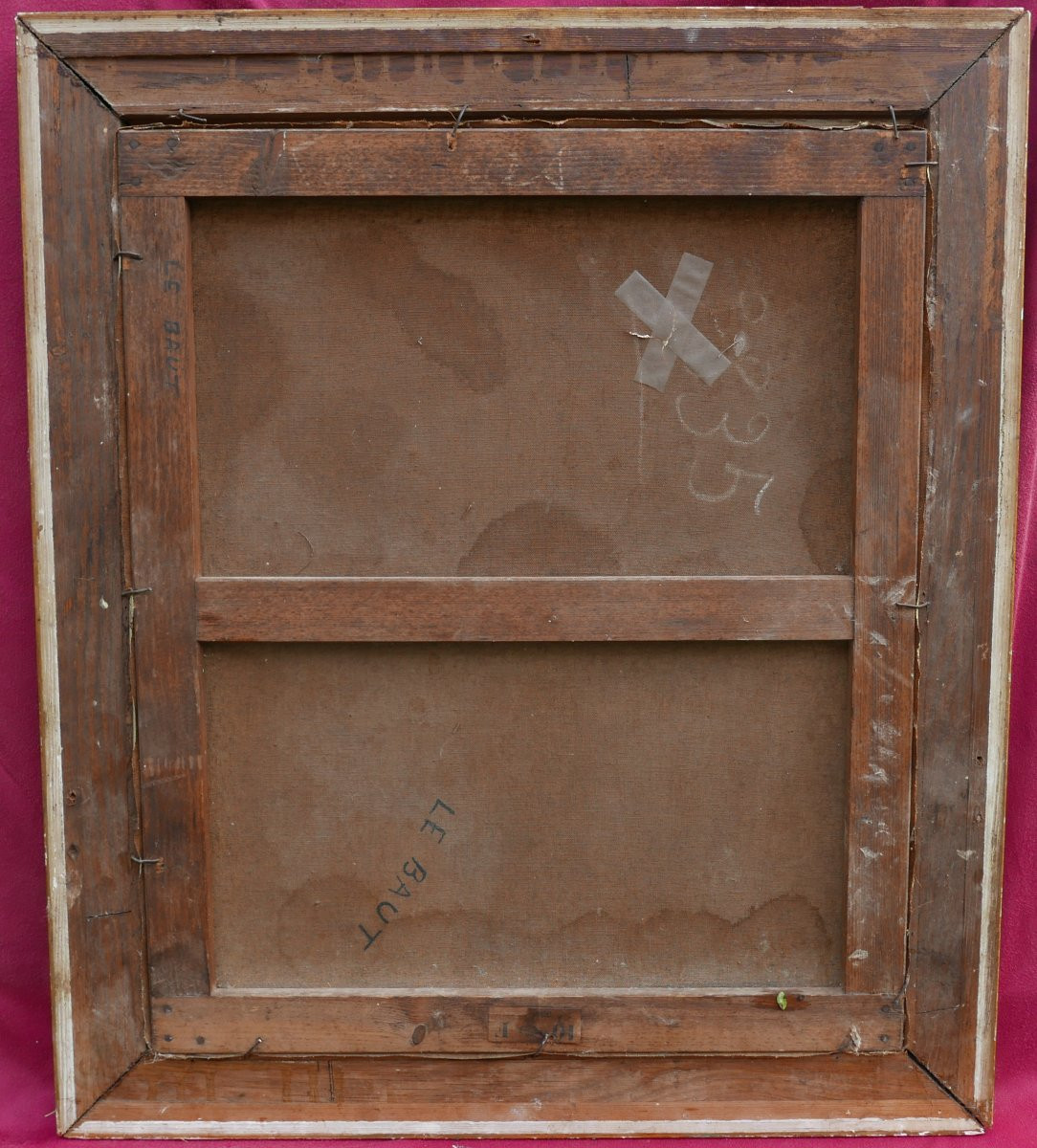 Portrait Of A Woman In The Louis XVI Style, Oil On Canvas, 19th Century-photo-3