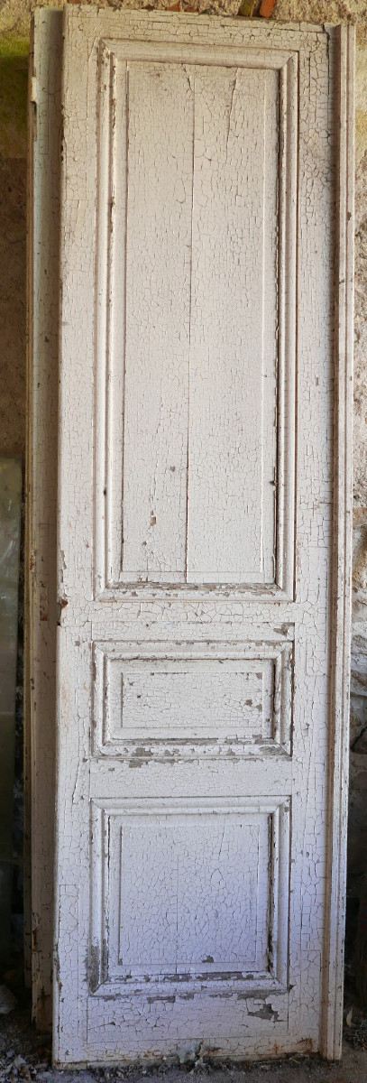 4 Large Antique Haussmannian Interior Doors From The 19th Century