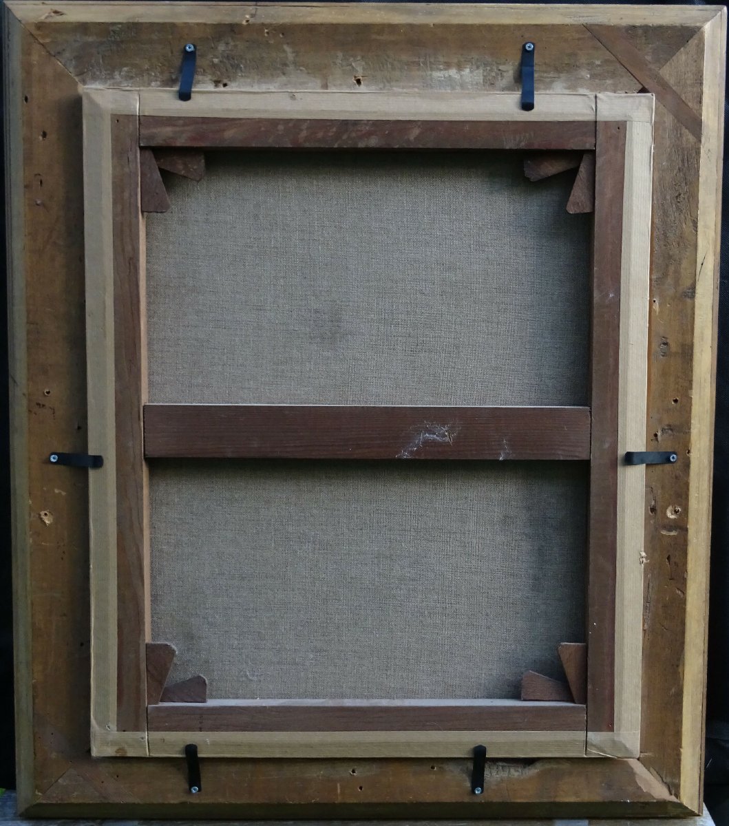 Portrait Of A Young Woman From The First Empire Period, Oil On Canvas, 19th Century-photo-8