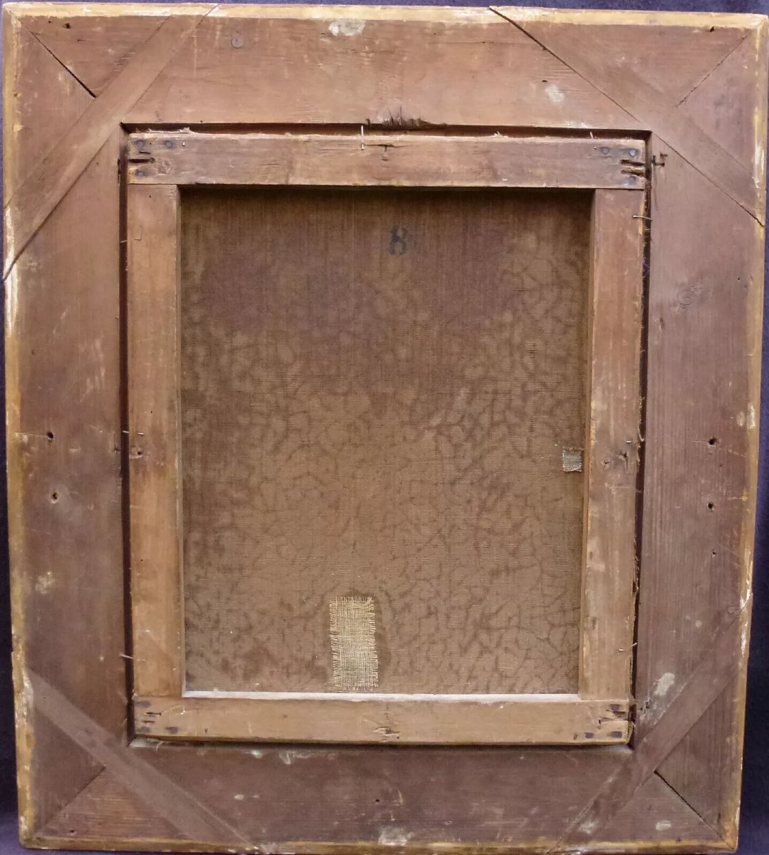 Scène de Genre Diseuse de Bonne Aventure Huile/Toile du XIXème siècle-photo-8