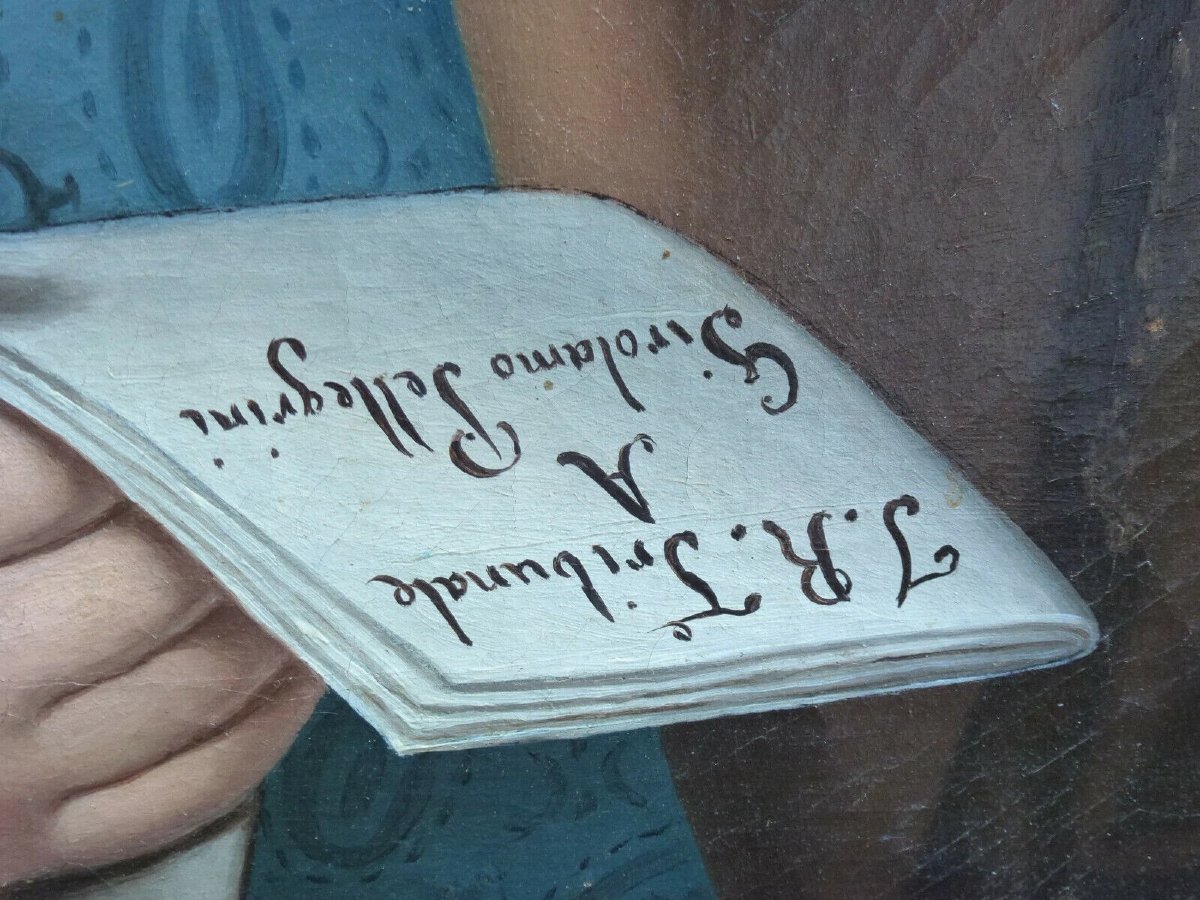 Portrait d'Homme Epoque Ier Empire Huile/Toile du XIXème siècle-photo-3