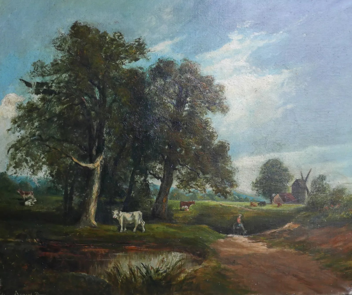 Signed Armand Dary 19th Century Oil On Canvas