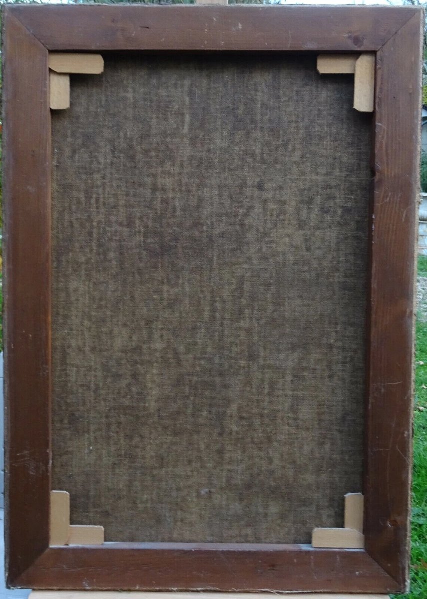 Portrait d'Homme Evêque Ecole Française Huile/Toile du XVIIIème siècle-photo-5