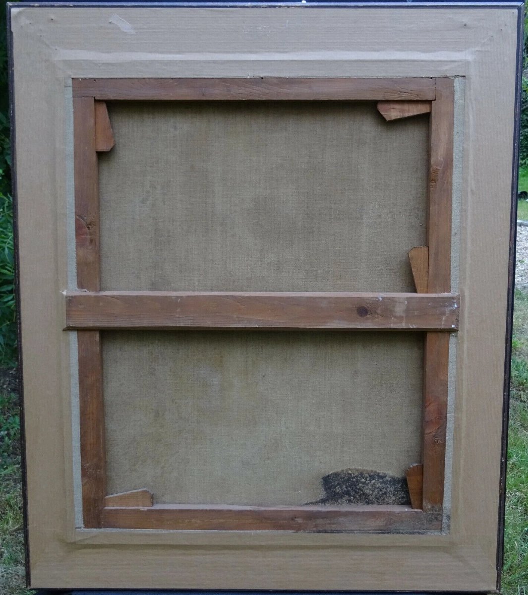 Portrait Of A Man 18th Century French School Oil/toile-photo-6