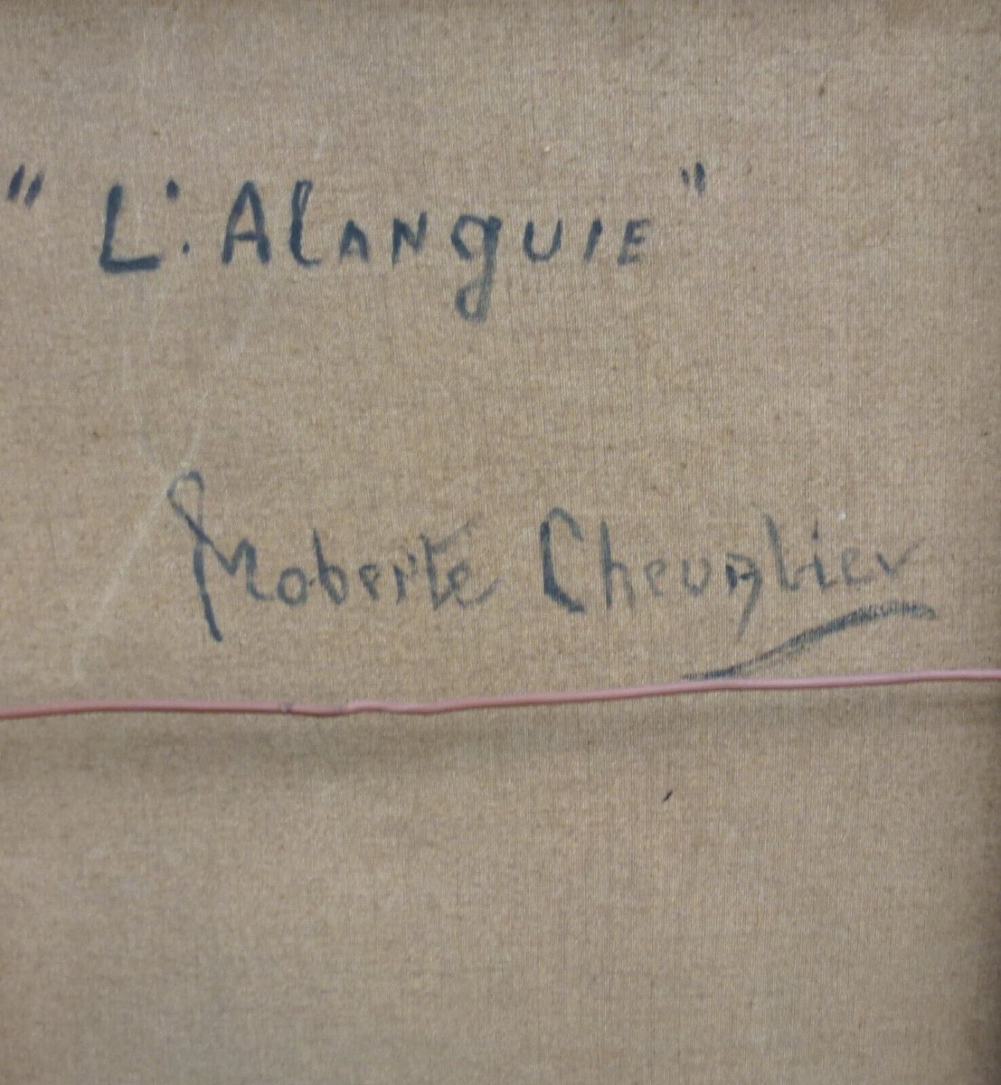 Roberte Chevalier Nude Portrait Of A Woman Oil/canvas 20th Century-photo-4