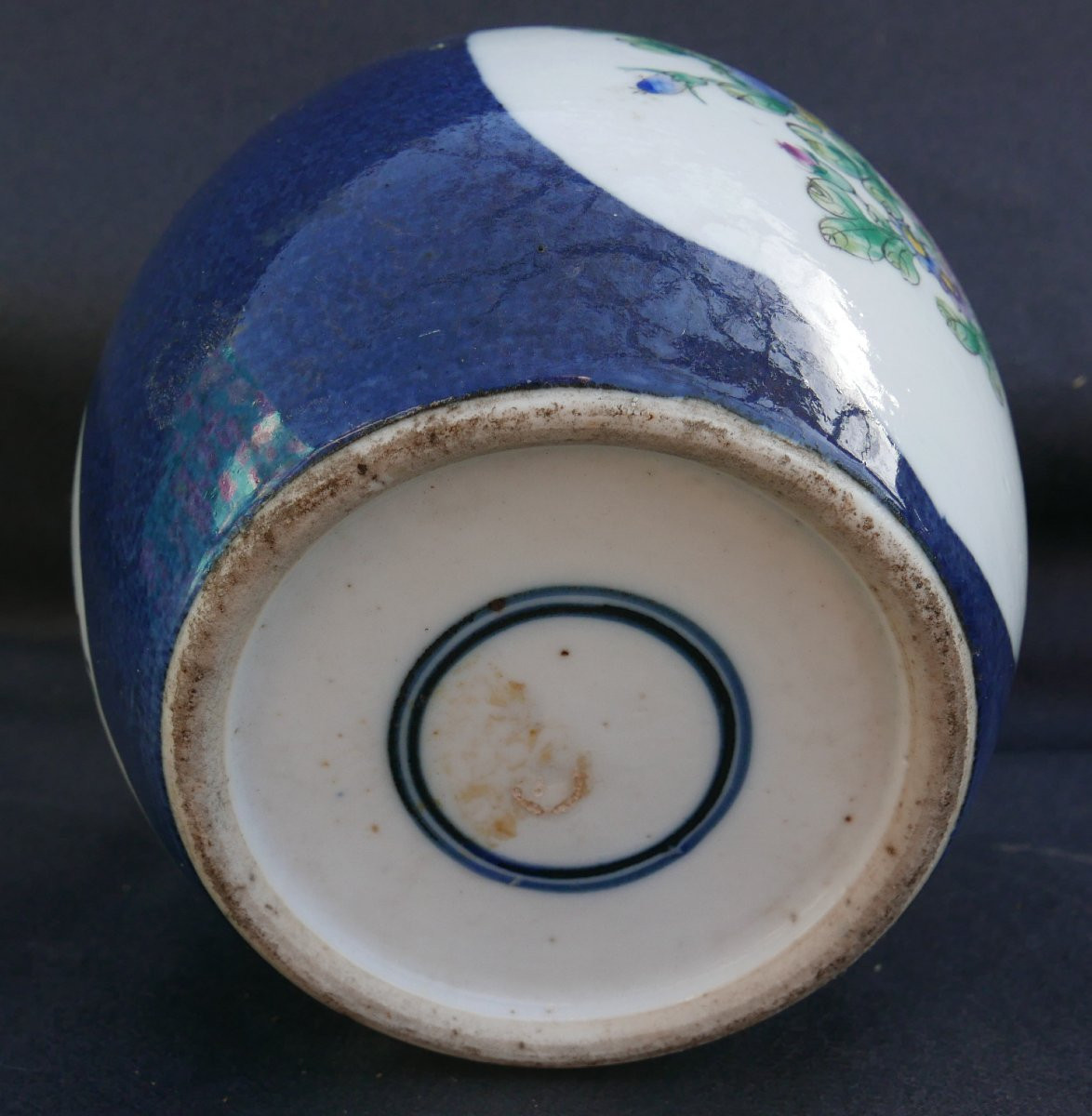 Pot à Gingembre en Porcelaine de Chine fin XIXème siècle-photo-4